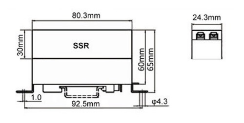 DIN Rail Mount SSR 7